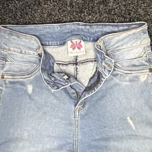 Nicolette Women’s Light Wash Blue Skinny 5-Pocket Denim Jeans Size 10